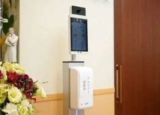 感染対策につとめています。